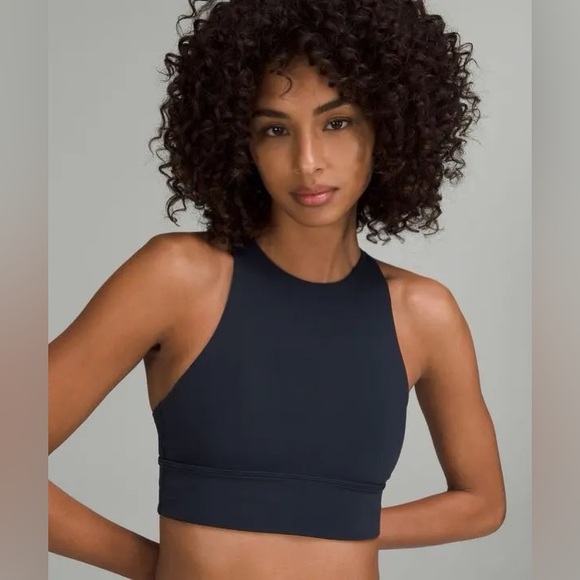 lululemon Energy High-Neck Longline Bra-Black - Picture 2 of 7